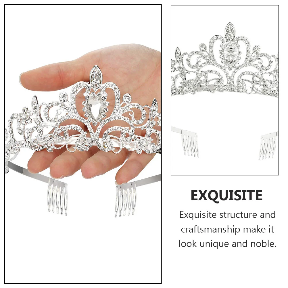 

1Pcs Rhinestone Crown Headband Elegant Bridal Hairband for Wedding Party Festival Hair Accessories Wedding Crown