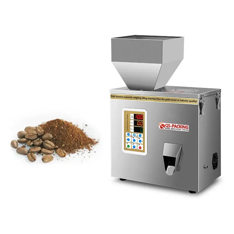 

2G-20G Semi Automatic Sugar Table Salt Seeds Fish Feed Pellet Granule Bottle Pouch Weighing Filling Machine
