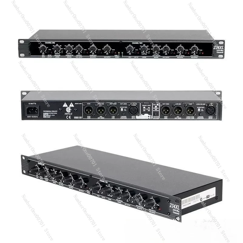 Professional 234XL Stereo 2/3-Way Crossover for Live Sound & Stage