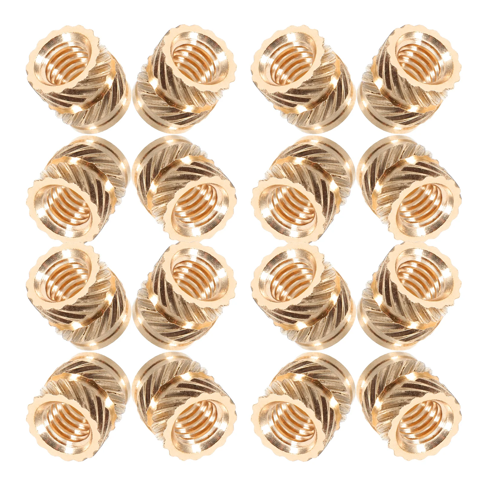 

50 Pcs 3D Printing Nuts Heated Inserts Female Thread Knurled Threaded Kit Replacement