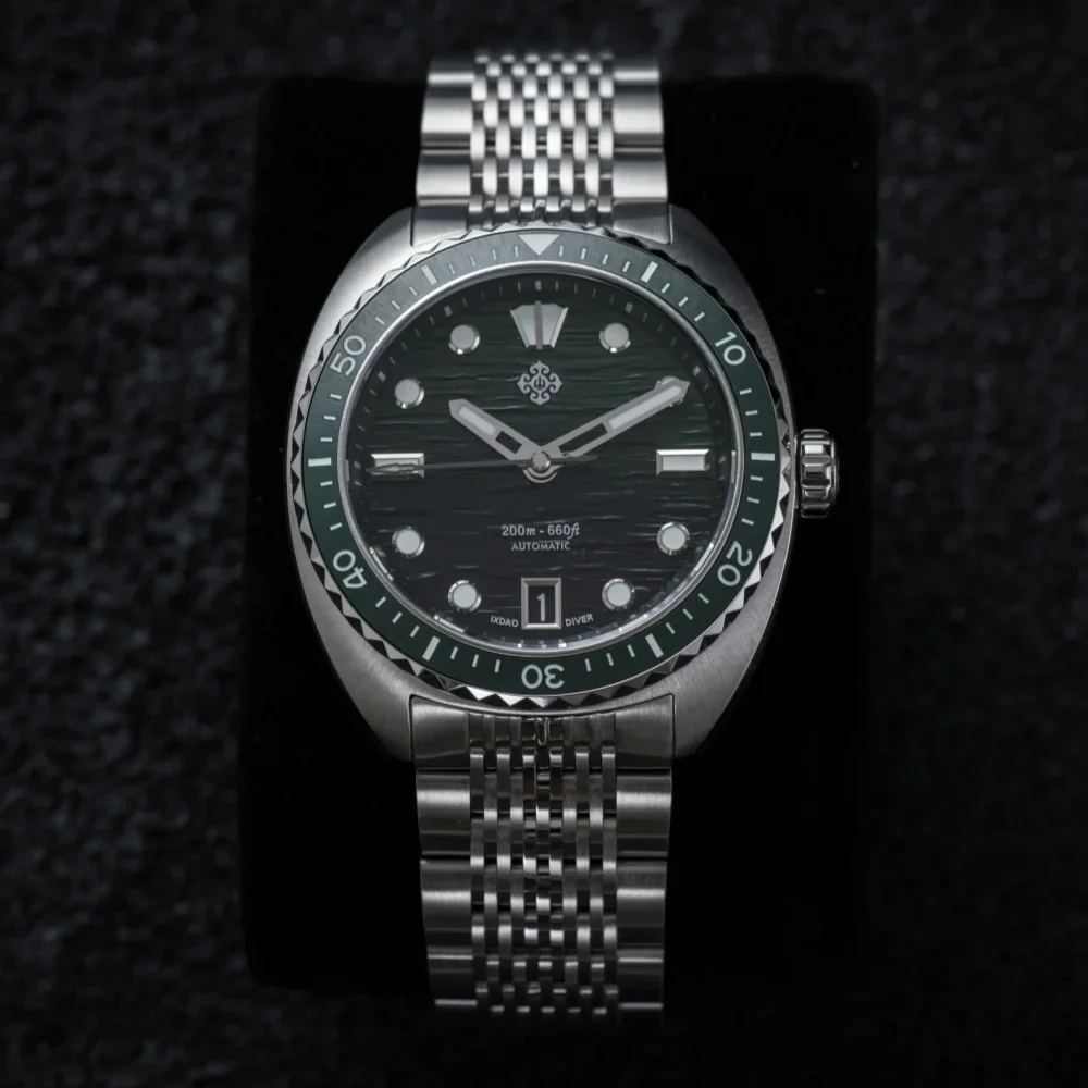 Ixdao Ipose 2025 Nieuwe NH35 Mode Heren Automatisch Mechanisch Horloge Saffier Roestvrij Staal Sport Duiken 20 Bar Bwg-9 Reloj Hombr
