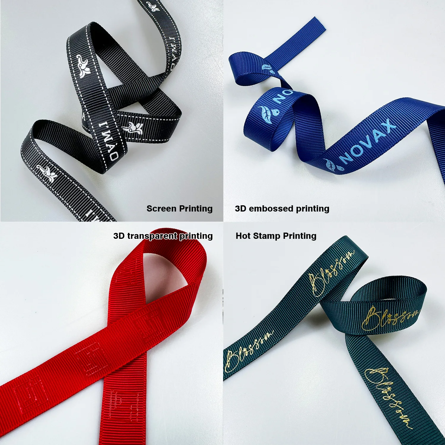 Grosgrain Ribbon Personalized Printing logo New Flower Cake Fruit Packaging Holiday Decoration Wedding Birthday Ribbons