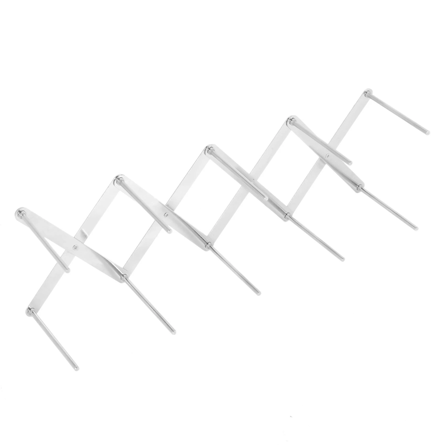 AB42-4 Pack Extendable Pot Lid Holders Steamer Rack Pans Glasses Holder Cutting Board Drying Rack For Cabinet Pantry (2Pcs)