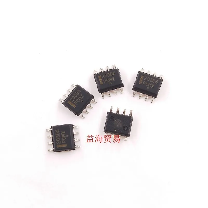 10 PÇS/LOTE SILKSCREEN 203D6 NCP1203D60R2G SOP-8 Interruptor chip de potência NOVO Original