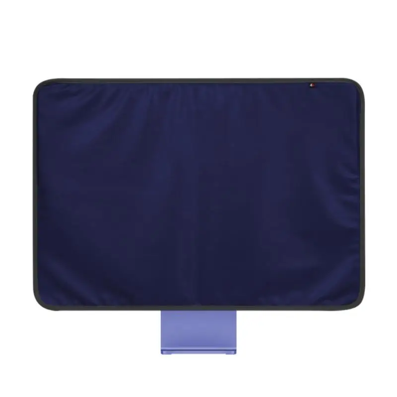 Capa à prova de poeira de couro PU para IMac 24 polegadas Monitor de tela Capa de proteção contra poeira com bolso traseiro
