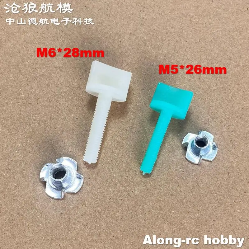 10 Stück 4 mm oder 5 mm oder 6 mm Nylon-Schrauben, Handschrauben für Modellflugzeuge, DIY RC-Flugzeug, Flugzeug, Gasflugzeug, Teil – Detail 17