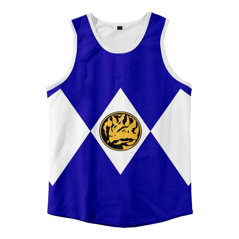 

Mighty Morphin 3D цифровой принт мужские майки рубашка хип-хоп летний тренажерный зал жилет бодибилдинг майка мужская майка одежда для фитнеса