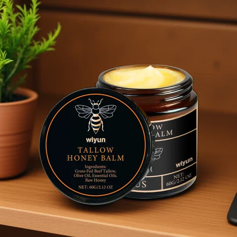 Tallow Honey Cream Glow Feuchtigkeitsspendende Haut Verbessert die Elastizität Weiches Bleichen Verbessert Stumpfheit Straffende Feuchtigkeitslotion für Gesicht und Körper
