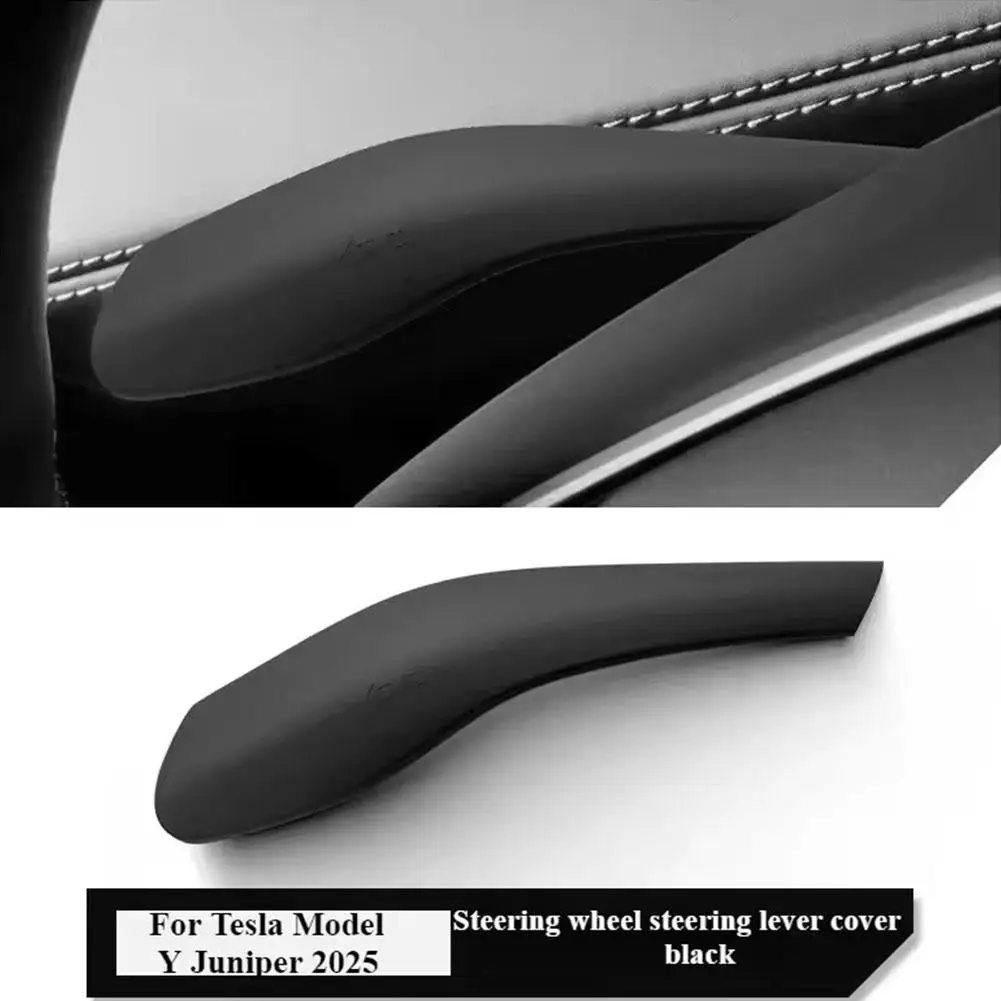 ل تسلا نموذج Y العرعر 2025 والعتاد التحول غطاء التوجيه رافعة مقبض حماية شيفتر قذيفة التحول المقبض غطاء سيارة الوصول U2P4 #6