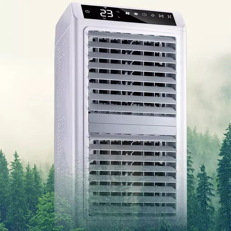 Refrigerador de ar móvel, ventilador evaporativo de refrigeração, saída dupla, escritório comercial, circulação de água, ar condicionado