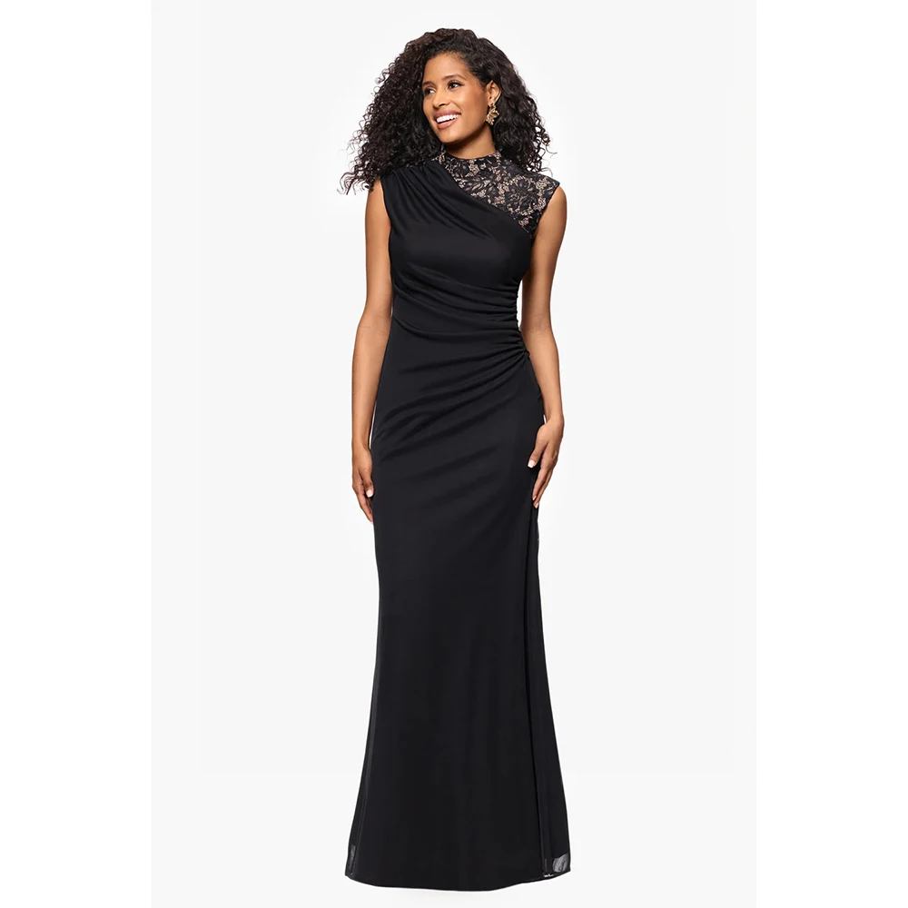 

Elegant Evening Dress Women Lace Prom Dresses Mermaid Sleeveless Formal Gown Bridal Guest Dress Wedding Party Gowns Customized