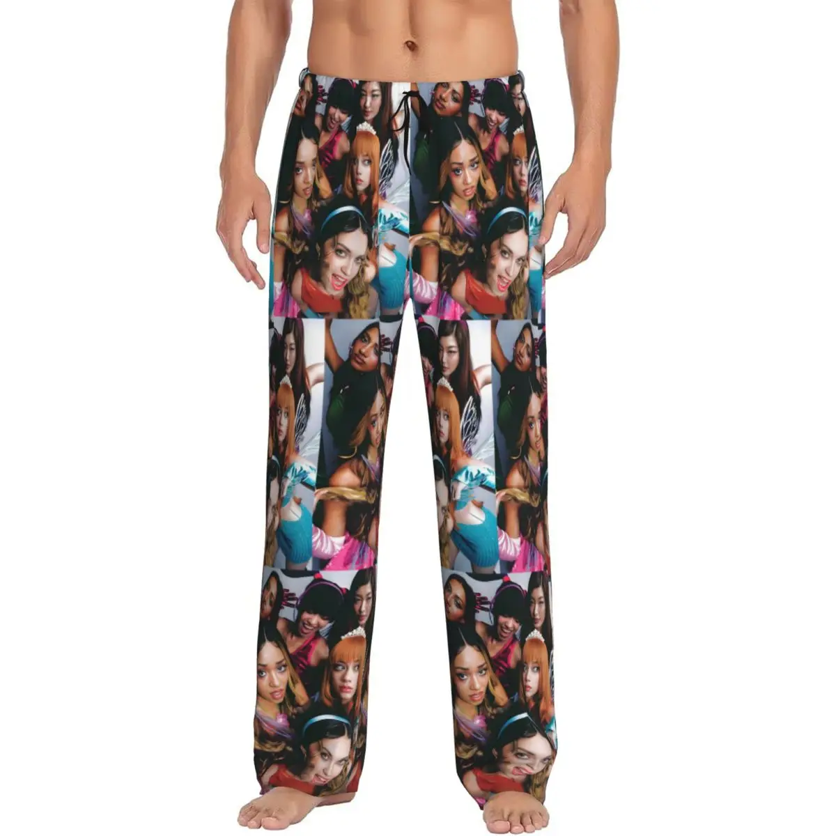 

Custom Printed K-Katseyes Pajama Pants for Men Girls Group Sleep Sleepwear Bottoms with Pockets