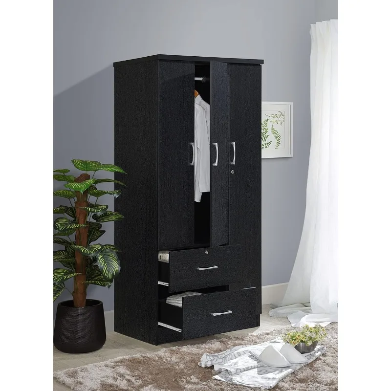 Armários de quarto Hodedah, 21"P x 36"L x 72"H