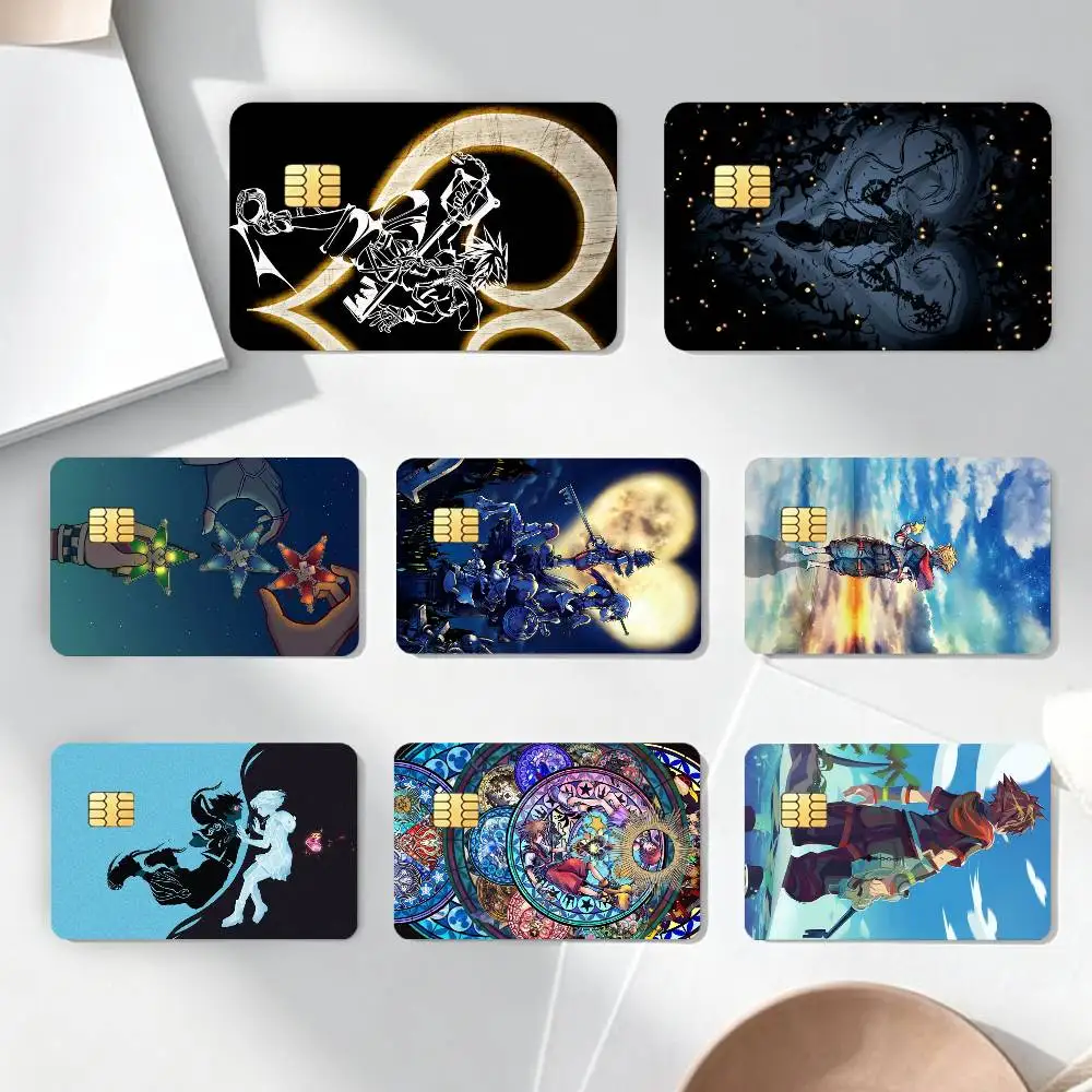 K-Kingdoms Hearts-S G-Game Credit Card HD Stickers Game Card Decal Card Matte Film Skin Small Chip Waterproof Sticker