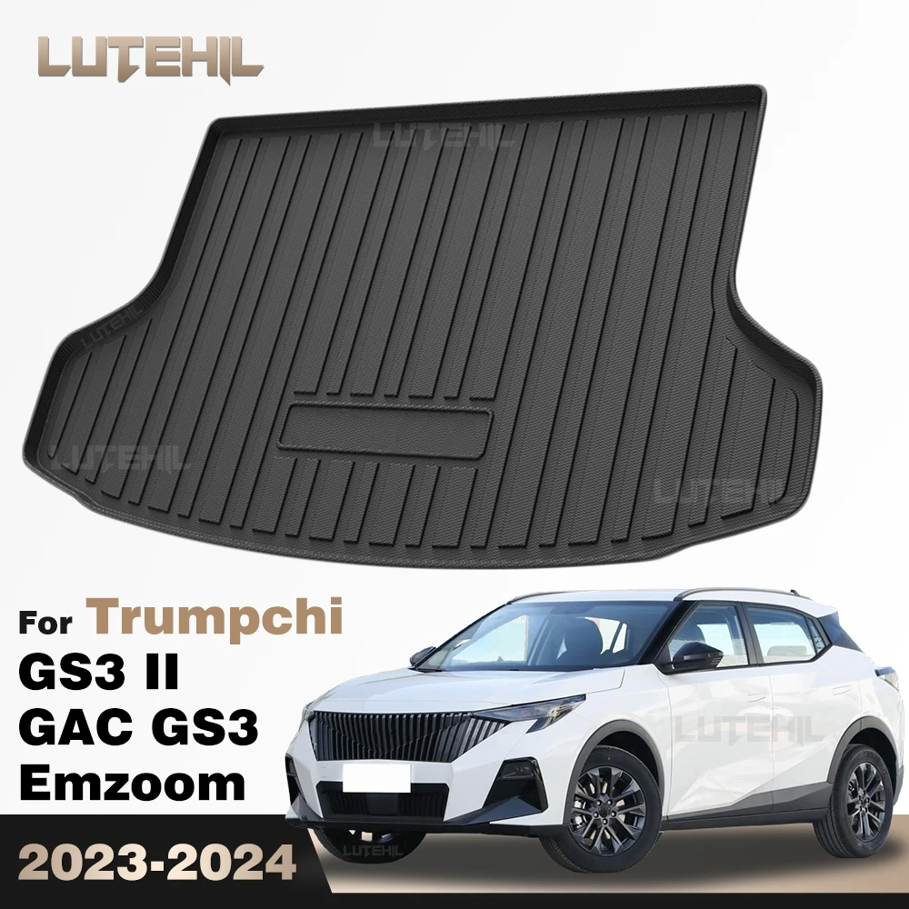 

Для Trumpchi GS3 II GAC GS3 Emzoom 2023-2026 2024 2025: Коврик в багажник из TPE, защитный вкладыш, водонепроницаемые аксессуары