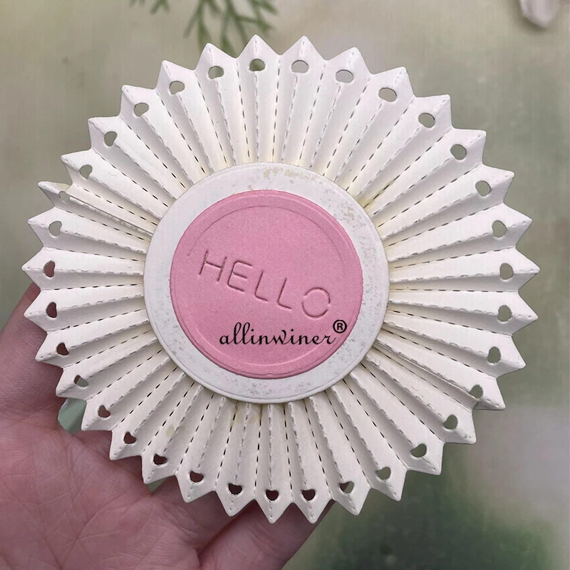 Hallo Buchstaben Kranz Metall Stanzformen Schablonen für DIY Scrapbooking dekorative Prägung Handwerk Stanzvorlage