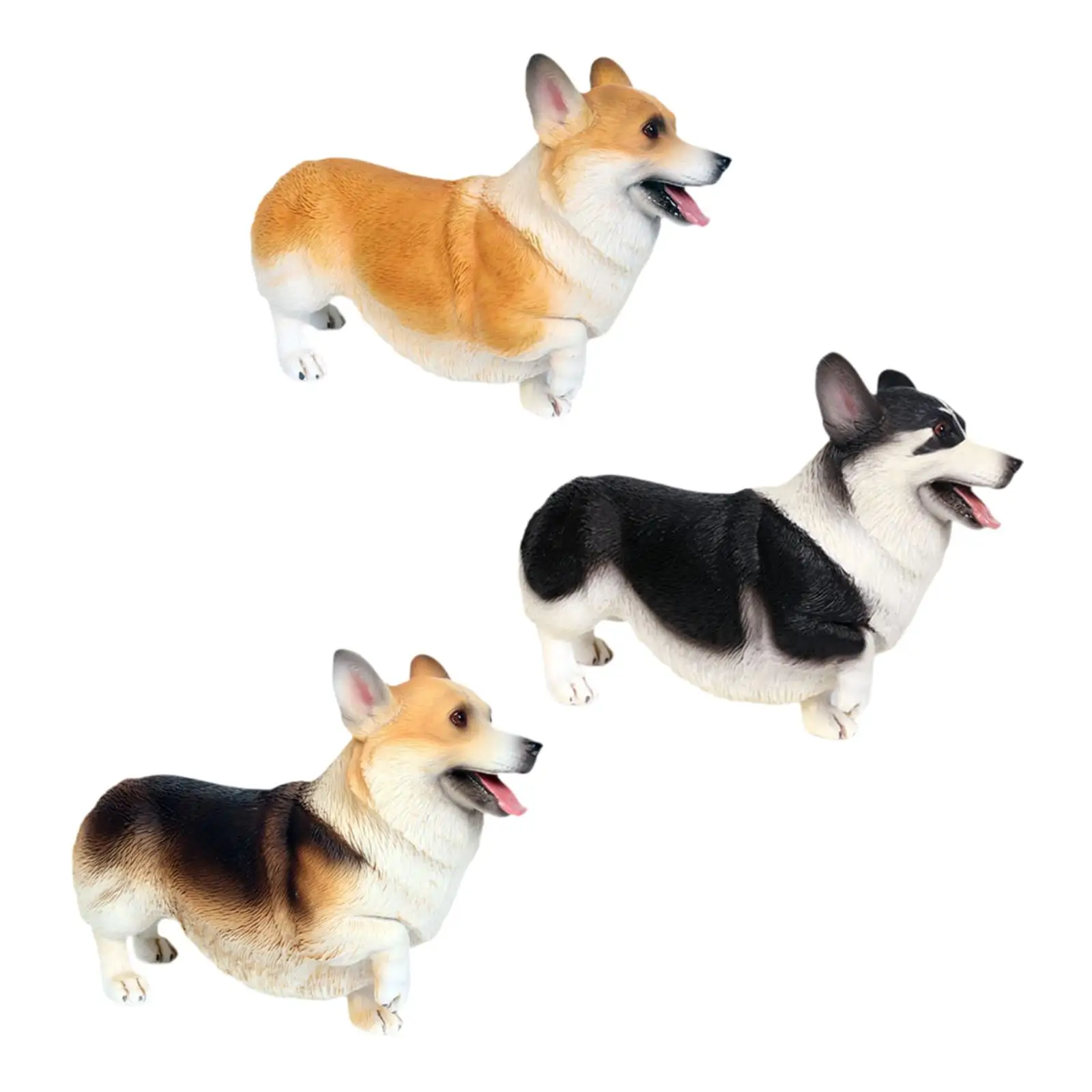 Dog Figure Toy Corgi Figure Crafts Small Animal Toy Animal Figurines for Theme Party Easter Party Favors Girls Boys Toddlers