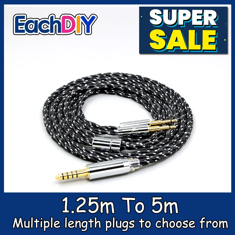 OCC Mixed OFC Twisting Nylon Earphone Cable For Sivga Phoenix SV021 Oriole PII  Apollo Aiva 2.5mm pin LN008702