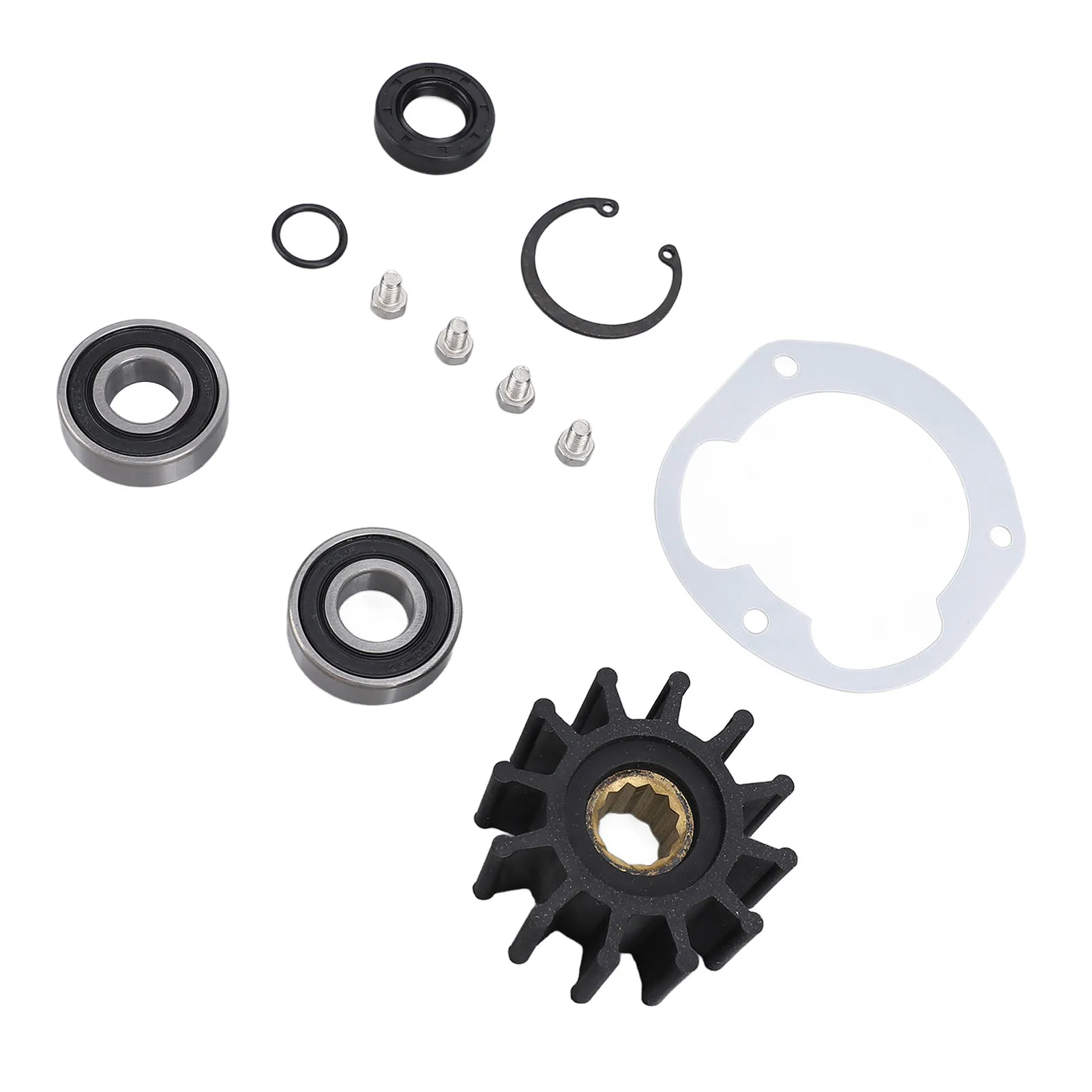 ชุดซ่อมปั๊มน้ำทะเลสำหรับเรือ พร้อมซีลใบพัด สำหรับปั๊มน้ำทะเลแบบติดตั้งด้านข้าง OMC รุ่น 3857794 3851982 0768643 3855079