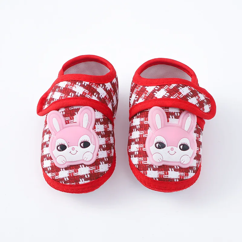 Newborn Baby Boy Girls Shoes Spring Autumn Lovely Floral Embroidery Anti-Slip Sneaker Soft Cotton Cute First Walkers Crib Shoes