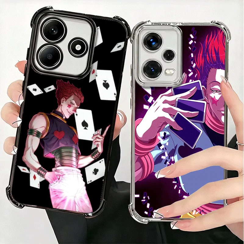 Hunter X-Hunters Hisoka Soft Phone Case For Xiaomi Redmi Note 14 15 Pro Plus 13 12 11S 11T 5G 10 9S 9 Plating Anti-Fall Fundas