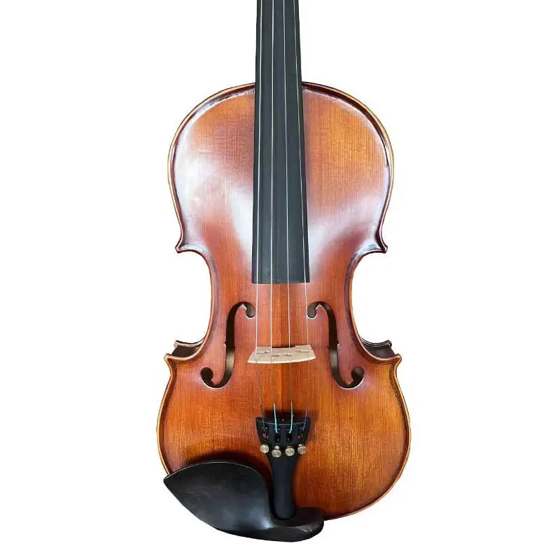 Violin Set Red Brown Flame Maple Professional For Grade Examination Home Practice Orchestra Performance Beginner Student Playing