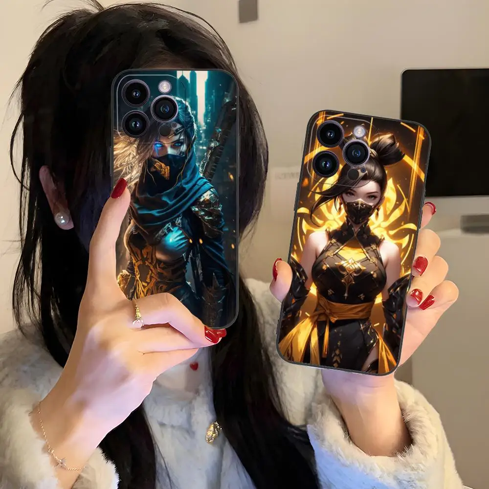 

Чехол для мобильного телефона Anime Worrier Girl для iPhone 17, 16, 15, 14, 13, 12, 11 X XR XS 8 7 Air Pro Max Plus Mini, красочный чехол, красивый