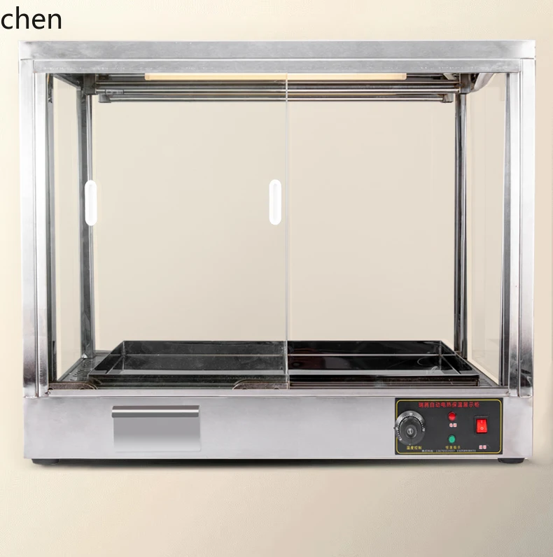 Vetrina commerciale per isolamento di anatra arrosto in acciaio inossidabile HXL Vetrina per cera arrosto per pancia di maiale riscaldata ad aria