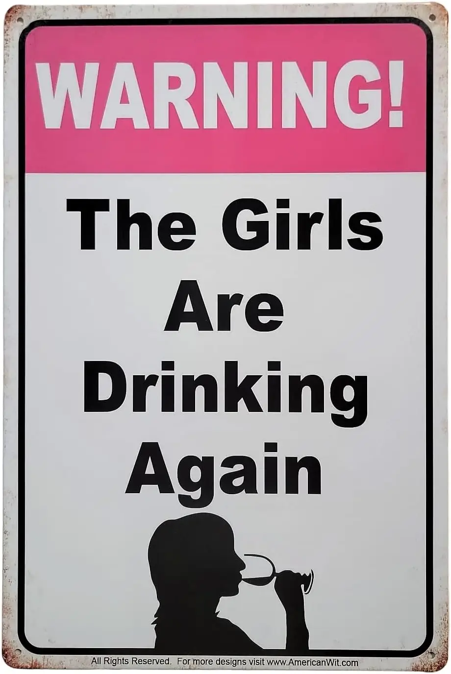 Funny Bartender Metal Tin Signs (;) Wall Decor For Bars, Restaurants, Clubs, Man Cave, Garage, Pool Holes and more! (Girls are D