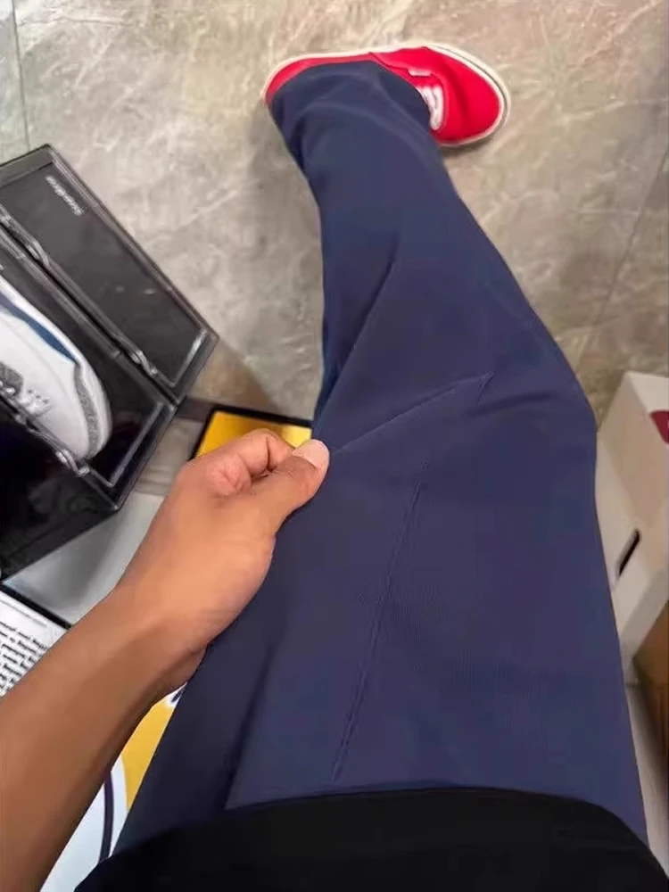 Pantaloni casual da uomo slim fit Autunno Faion Trendy k Pantaloni sportivi a gamba dritta blu Comodo materiale morbido Adatto per giovani