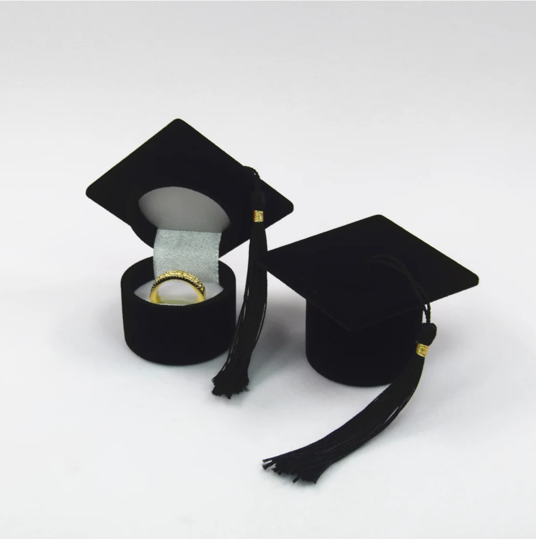 10pcs/lot 10pcs/lot creative style ring stud earring necklace jewelry storage box mini doctor cap shape jewelry box