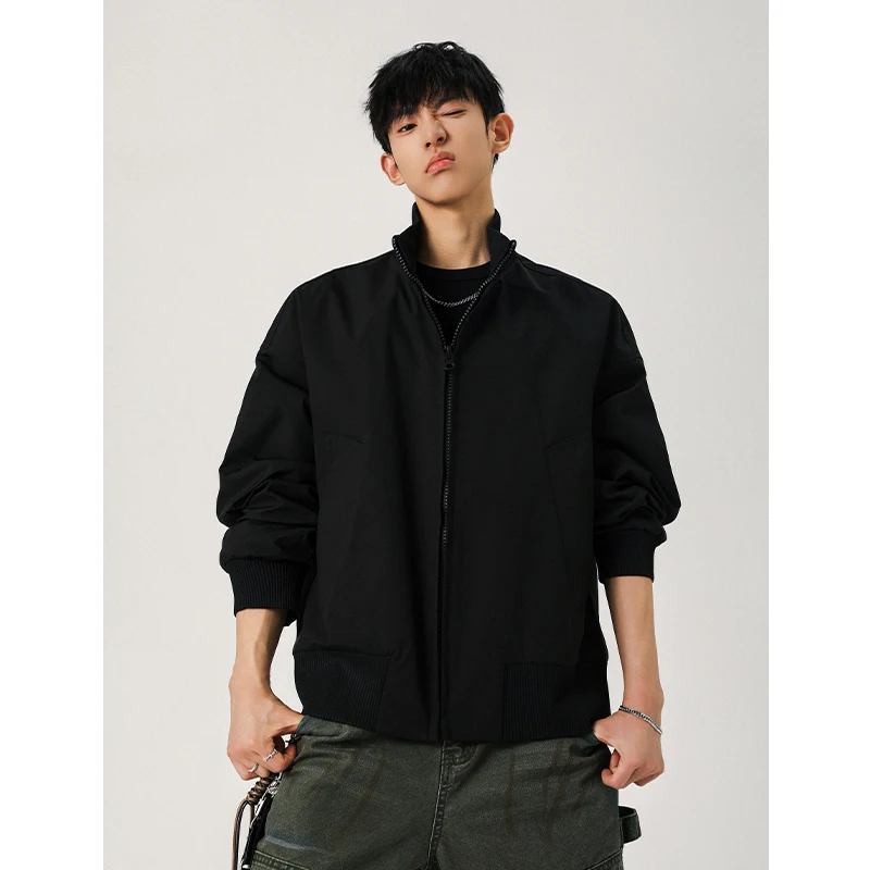 New Men's Spring Autumn Lightweight Jacket Casual Windbreaker Coat Streetwear 2025 New Oversized Trendy Outdoor Work Daily Wear