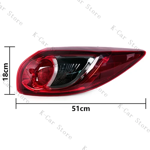 Imagen 2 del producto Para Mazda CX5 CX-5 2013 2014 2015 2016 lámpara de señal de giro de freno luz trasera de parachoques accesorios de coche sin bombillas