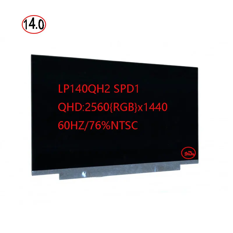 Pantalla LCD LP140QH2(SP)(D1) LP140QH2(SP)(B1) 00NY681 01YN128 para Thinkpad X1 Carbon 5th/6th/7th Gen T480 T480s WQHD de 14,0 pulgadas