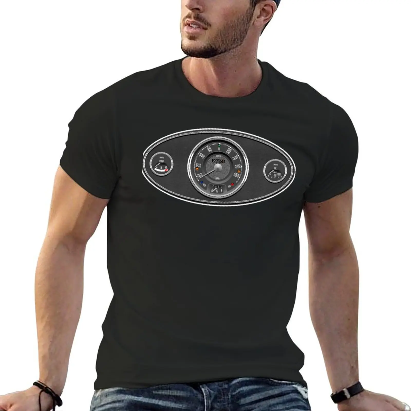 

Classic Mini dashboard T-shirt korean fashion hippie clothes tshirts for men