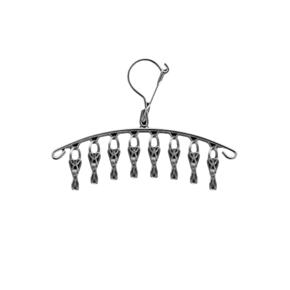 

Strong Support Stainless Steel Hanger No Deformation Space Saving Clothes Drying Hanger Steel Material Rustproof