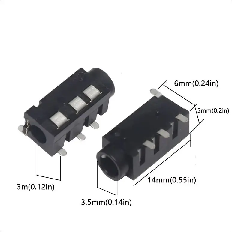 【50-30PCS】PJ-320A direct insertion 4P PJ-320D SMT 3.5MM headphone socket headphone jack SOP