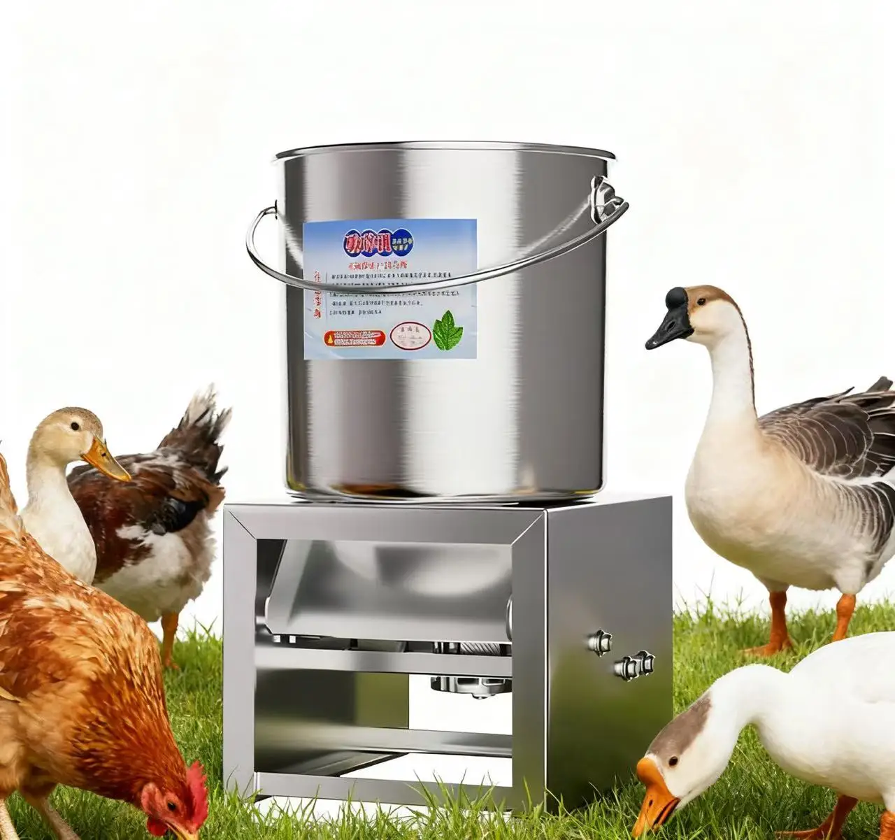 Tritatutto per verdure in acciaio inossidabile per uso domestico, taglierina per mangimi per polli, trituratore di paglia, smerigliatrice per mangimi per l'agricoltura