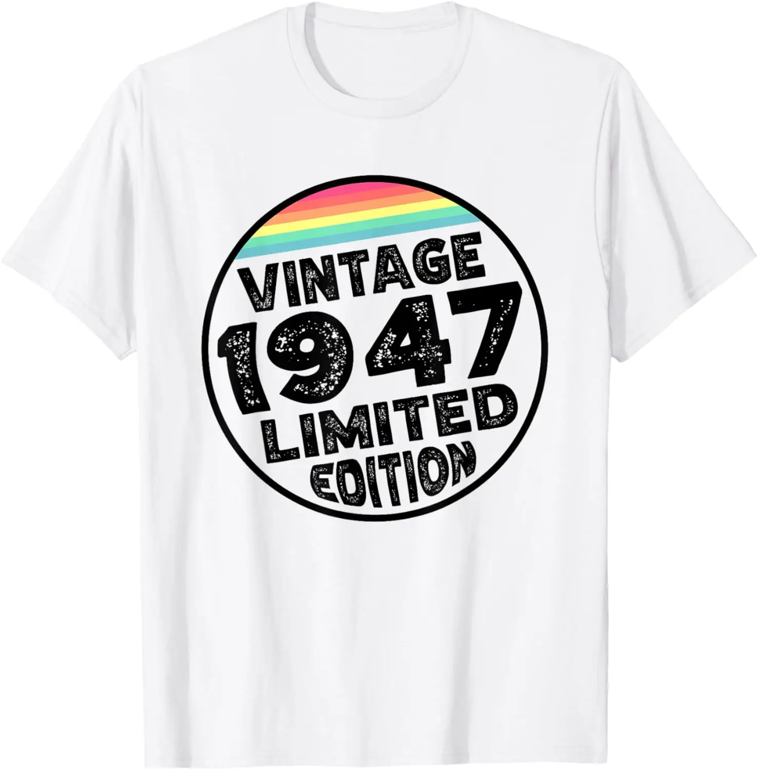 Limited Special Edition Vintage Since Born in 1947 T-Shirt Adjustable  Harajuku  T Shirts