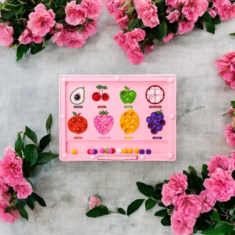 Prancheta de desenho magnética infantil para exercício de concentração e imaginação um quebra-cabeça magnético brinquedo educativo para mental enl