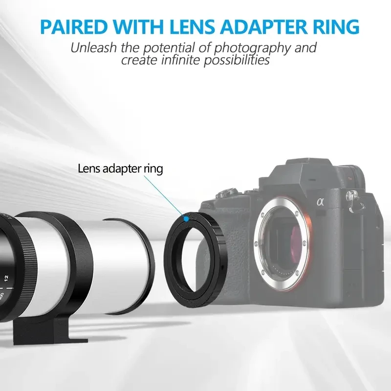 Lightdow 420-800 مللي متر f/8.3-16 لسوني كانون نيكون بنتاكس أوليمبوس كاميرات سوبر HD دليل المقربة عدسة تكبير + محول عالية الطاقة