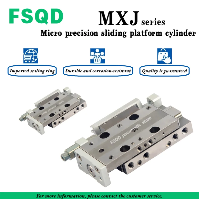 

MXJ4 4L-5-10PN CP, MXJ6 6L-5-10-15PN CP, MXJ8 8L-5-10-15-20CP PN,FSQD,Micro precision sliding platform cylinder,MXJ series