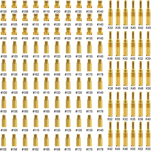 Kit de chorro principal de carburador, 40 y 120 Uds., incluye 90 chorros principales y 30 Uds. De chorro piloto lento para PWK CVK PE Keihin OKO Carb KOSO Polini
