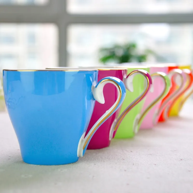 

220 мл, набор красочных кофейных чашек и блюдец из костяного фарфора, термос Nespresso Tazas Cafe, набор для капучино