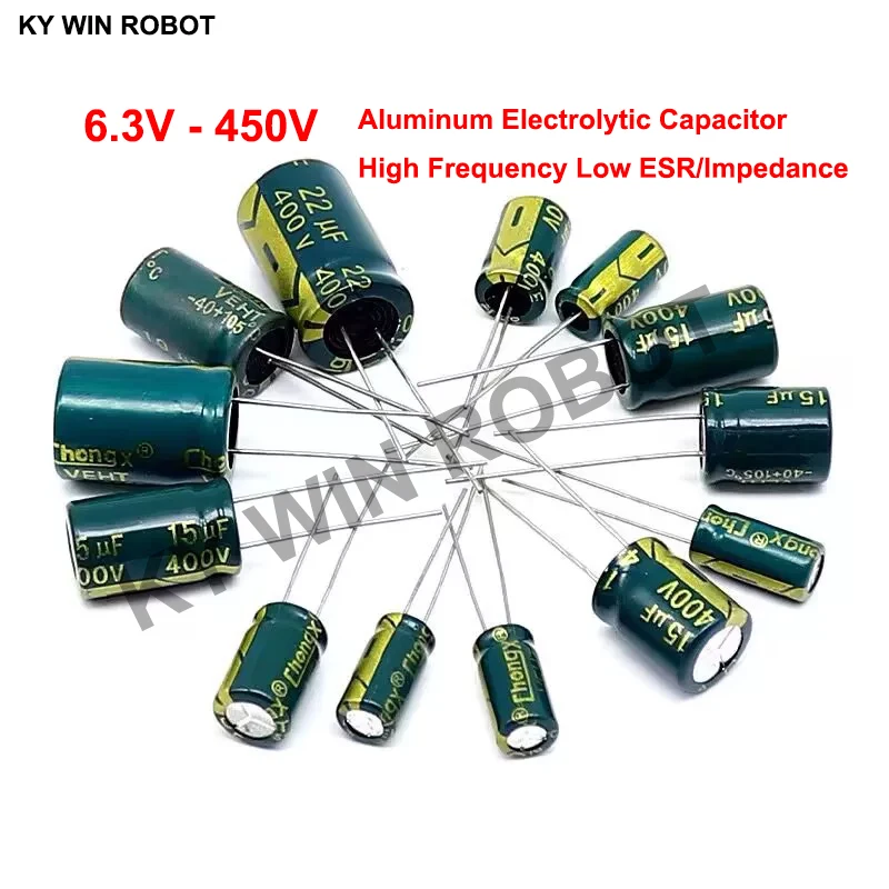 10V 16V 25V 35V 50V High Frequency Low ESR Aluminum Capacitor 100UF 220UF 330UF 470UF 680UF 1000UF 1500UF 2200UF 3300UF IC