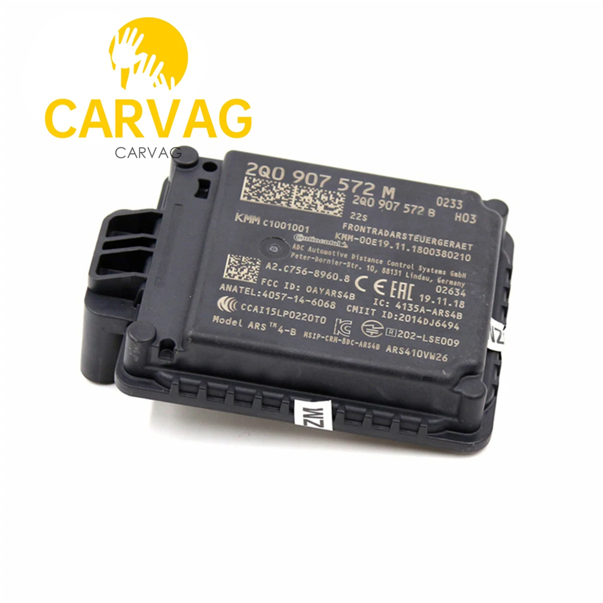 For Tiguan MK2 Q2 Kodiaq ACC Adaptive Cruise Control radar sensor 2Q0907572M 2Q0 907 572 M