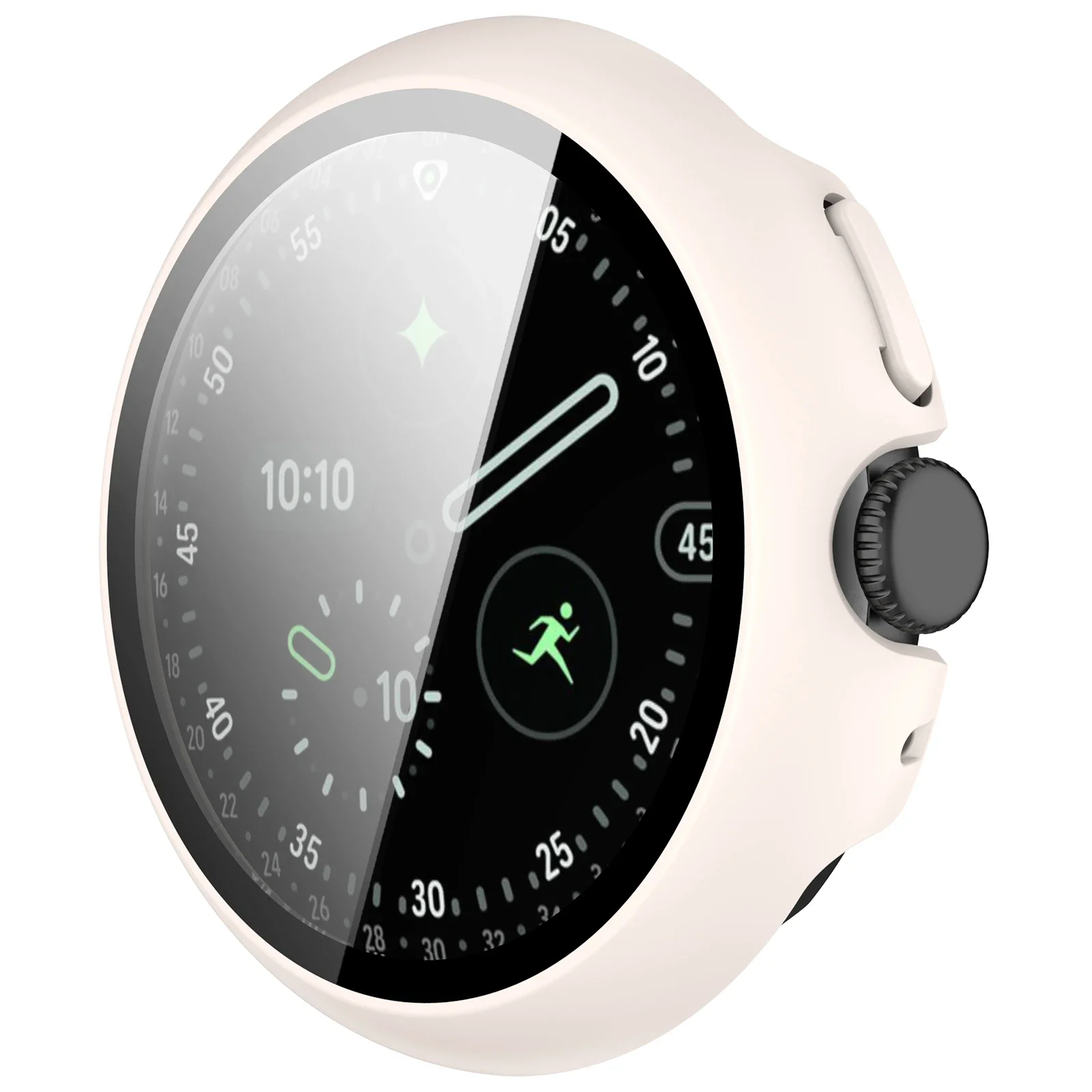 Gehärtetes Glas + Hülle für Google Pixel Watch 5 41mm 45mm, Hart-PC Rundumschutz-Bumper mit Displayschutzfolie für Google Pixel Watch 4 – Detail 8