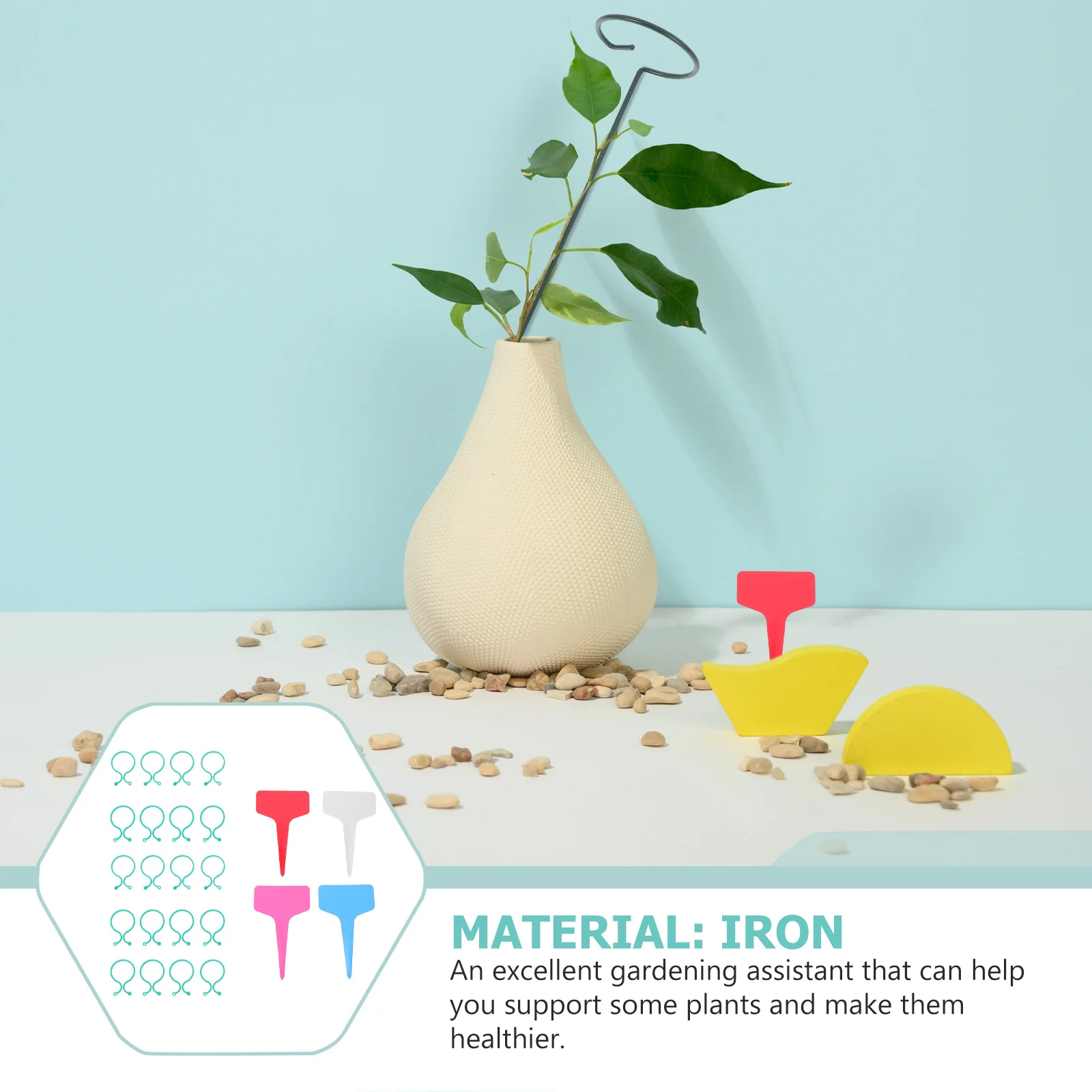 

1 комплект, высококачественная подставка для цветов, проволочная опора для сада, простая вставка, дизайн для прямых растений, комбинация садовой подставки