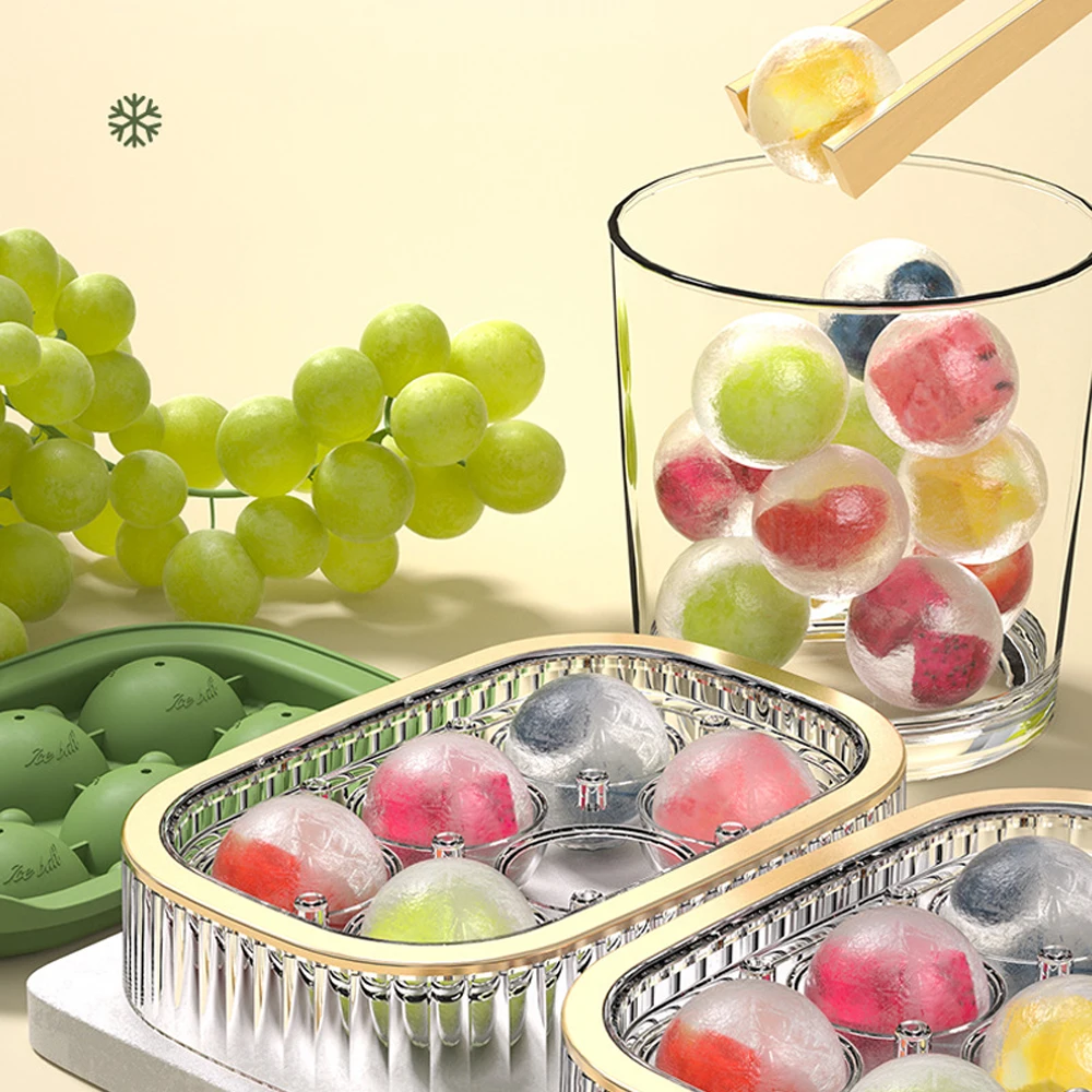 3cm/6cm Ice Ball Maker Ball Shape Mold Food Grade Ice Cube Tray Ice Ball Making Mould For Whiskey Bar Tools Kitchen Accessories