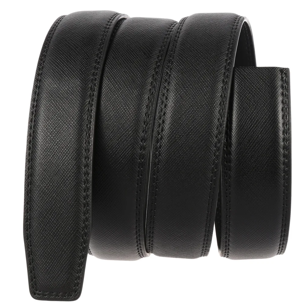 30mm 31mm nuevos cinturones de cuero genuino para hombres cinturones con hebilla automática moda para hombres cinturones sin hebilla pretina de alta calidad